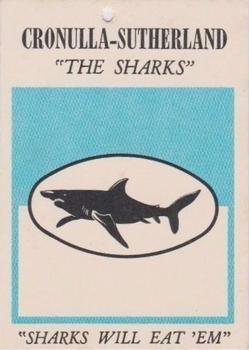 1968 Scanlens Series 2 - Team Emblems #NNO Cronulla Sharks Front